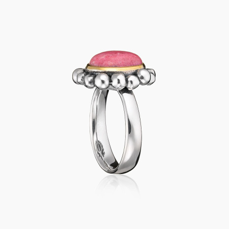 Серебряное кольцо с камнем тулит