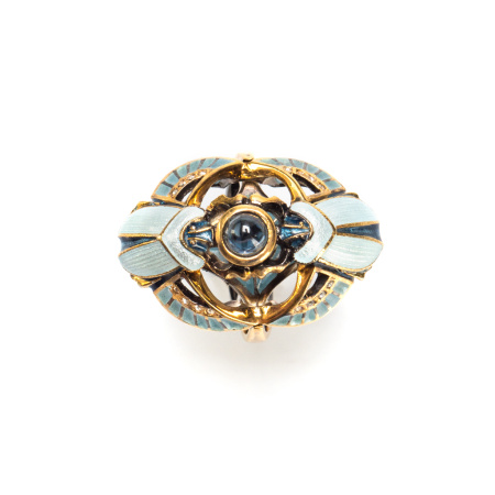 Серебряное кольцо «Скарабеи»