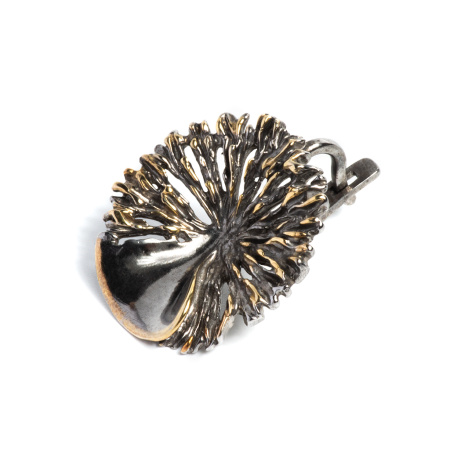 Серьги из серебра с позолотой