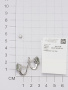 Серьги из серебра с празиолитом