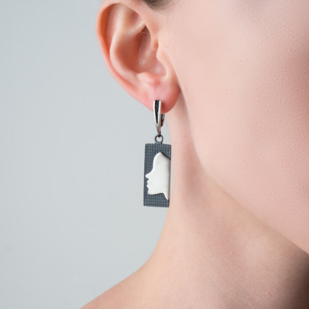 Серебряные серьги «Силуэт»