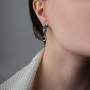 Серьги из серебра «Лунатик»
