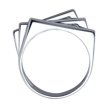 Серебряное кольцо с бриллиантом