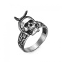 Кольцо серебро 925 перстень Череп Баба Яга