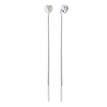 Серьги из серебра с бриллиантом