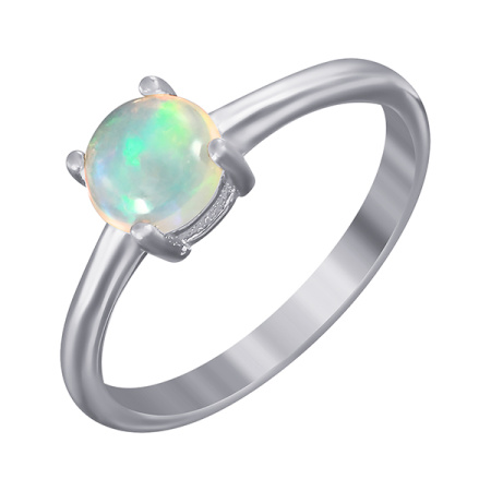 Кольцо из серебра с опалом