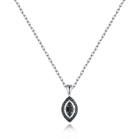 Колье из серебра со шпинелью