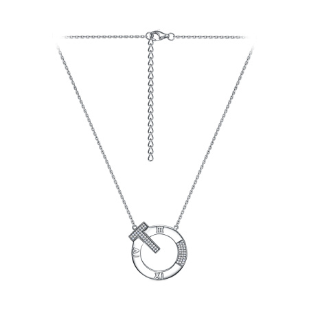 Колье из серебра с фианитами