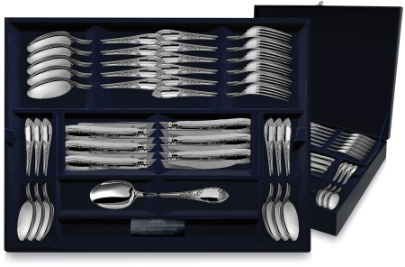 Серебряный набор десертный «Престиж» 24 предмета