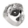 Кольцо из серебра «Сова»
