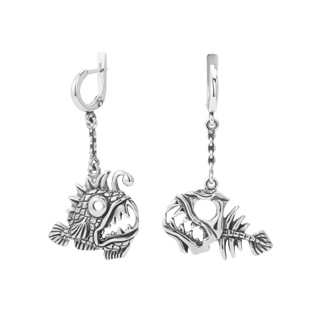 Серьги из серебра «Добазарилась»