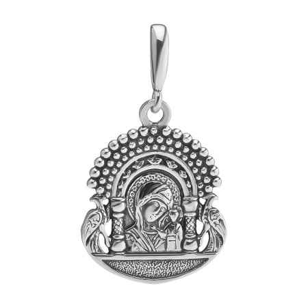 Подвеска серебро 925 Образок икона Казанская Божья Матерь