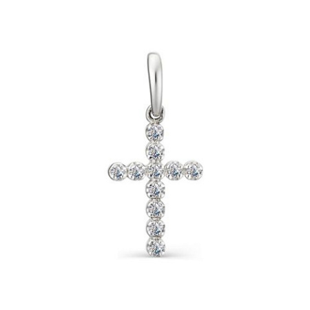 Серебряная подвеска с финаитами «Крест»