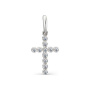 Серебряная подвеска с финаитами «Крест»