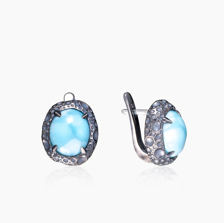 Серебряные серьги «Небесный Сателлит»