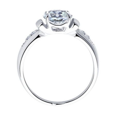 Серебряное кольцо с фианитами