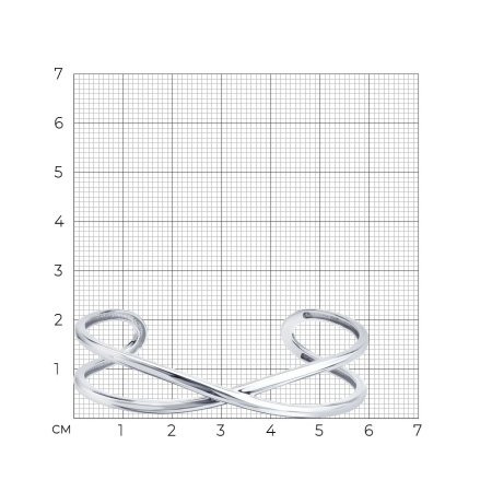 Браслет из серебра жёсткий