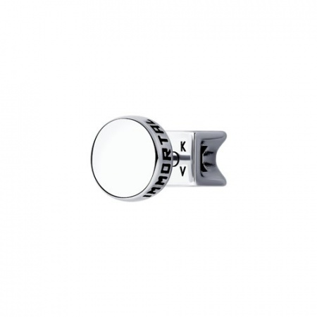 Серьга «Сильный стиль» из серебра