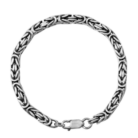 Браслет из серебра «Гладкий кардинал»