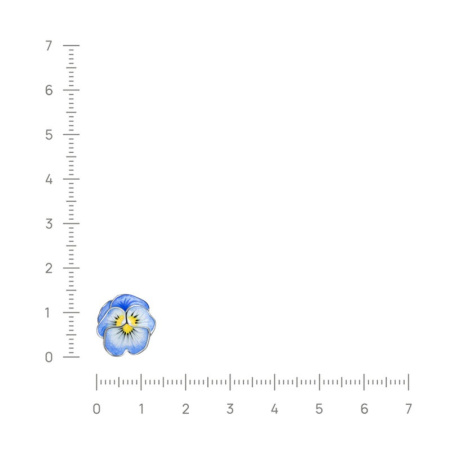 Подвеска из серебра с эмалью « Акварели Прованса»