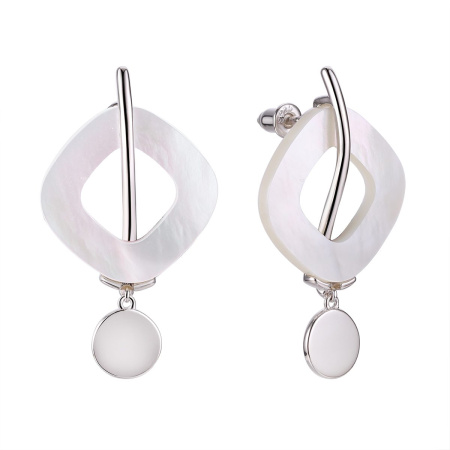 Серьги из серебра с перламутром