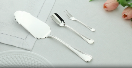 Набор чайный «Элегант» вилка для лимона, лопатка для пирожного, совок для сахара