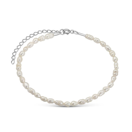 Браслет из серебра с жемчугом