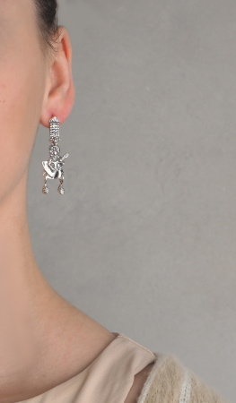 Серебряные серьги «Лесная тусовка»