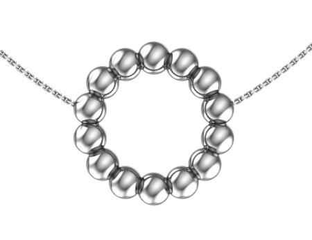 Серебряное колье «Bubbles»