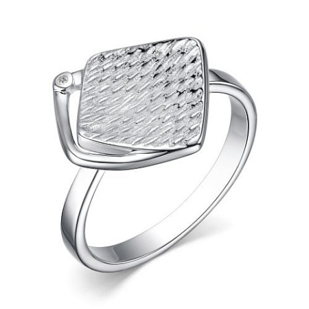 Серебряное кольцо с бриллиантом