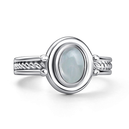 Кольцо из серебра с аквамарином