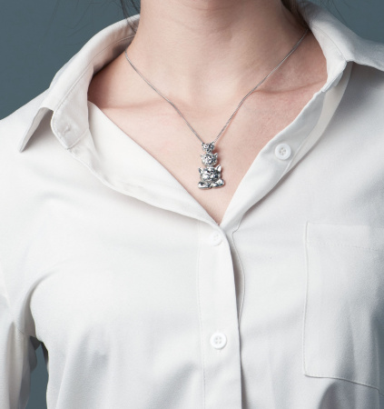 Подвеска из серебра «Елка»