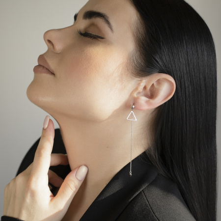 Серебряные асимметричные пусеты