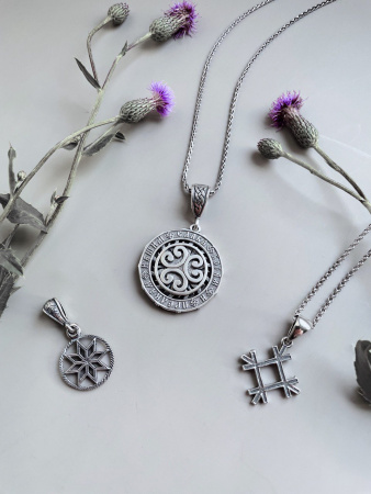 Серебряный оберег «Свентовит»