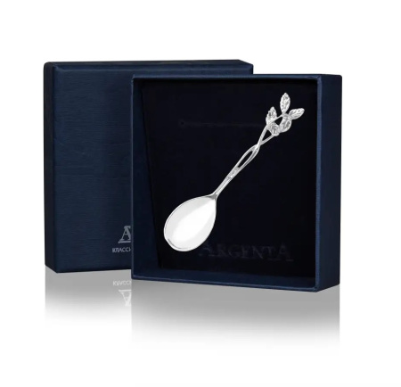 Ложка к солонке «Охотничья» серебро 925