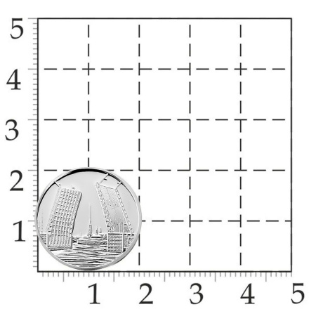 Серебряная монета «Разводной мост»