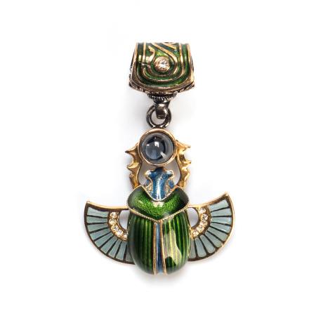 Серебряная подвеска «Скарабей»