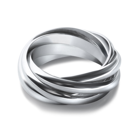 Серебряное кольцо "Антистресс" из 5-ти колец