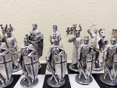 Шахматы из серебра «Ледовое побоище»