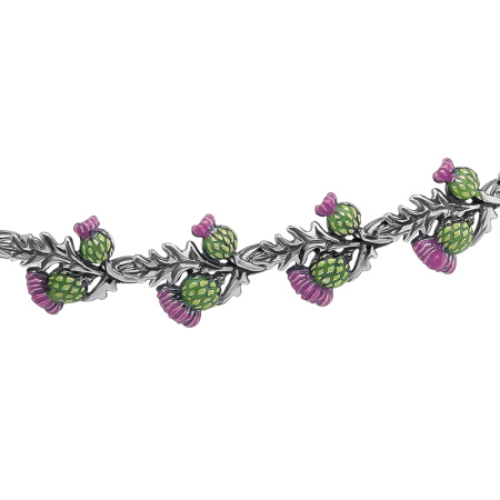 Браслет из серебра «Чертополох»