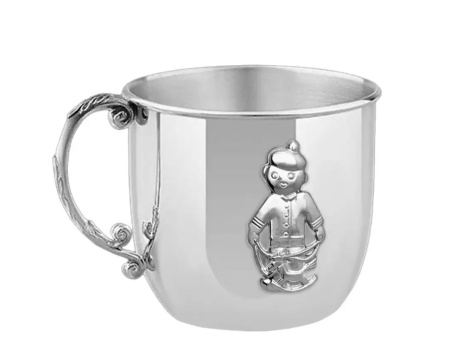 Серебряная кружка детская «Мальчик»