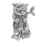 Подвеска из серебра «Кот»