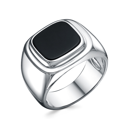 Серебряное кольцо с ониксом