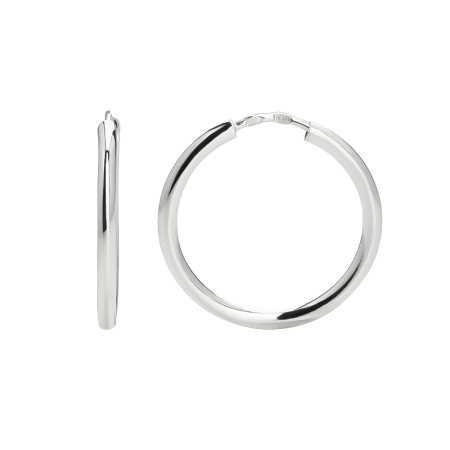 Серебряные серьги конго 2 см