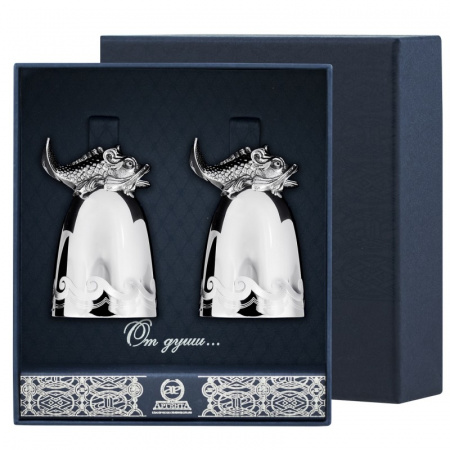 2 серебряные стопки «Царь-Рыба»