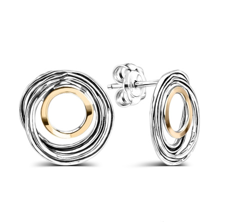 Серебряные серьги-гвоздики