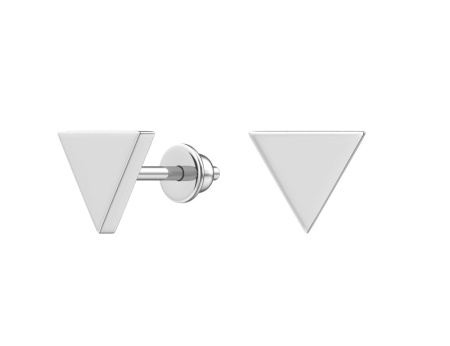 Серебряные серьги-пусеты «Геометрия»