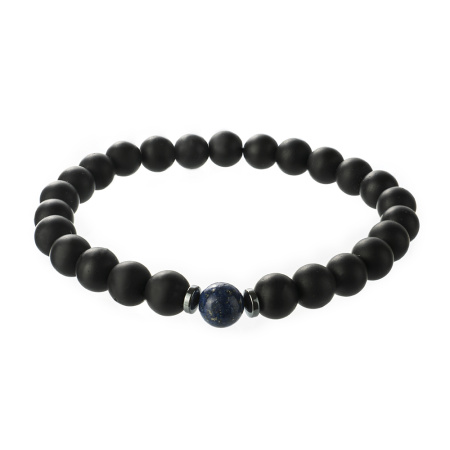 Браслет мужской с агатами