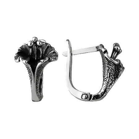 Серьги из серебра «Бутон»