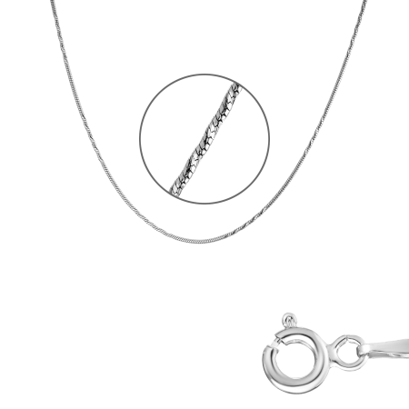 Цепь серебряная плетение «Снейк»